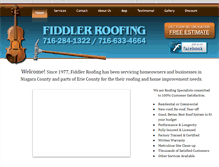 Tablet Screenshot of fiddlerroofing.com